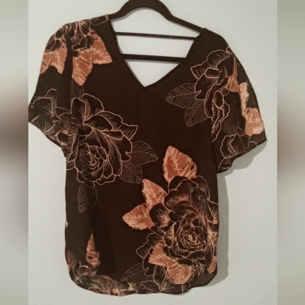 Cleo Floral Short Sleeve Blouse